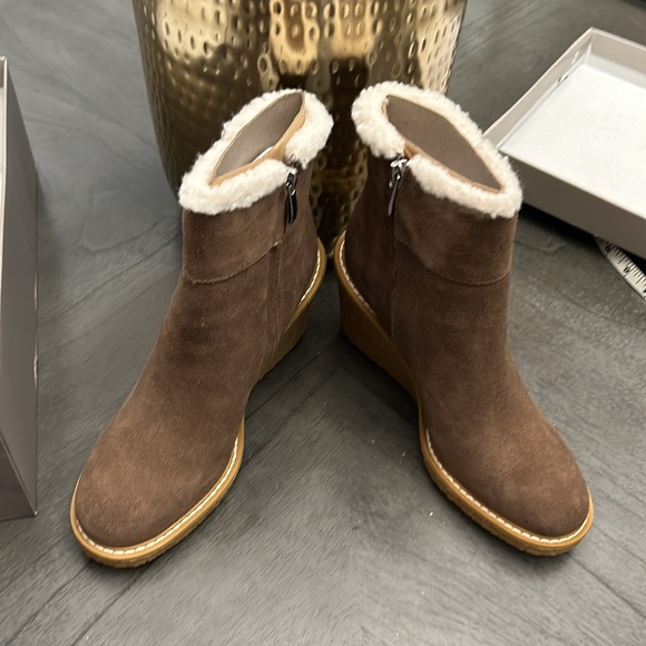 Franco Sarto Suede Wedge Ankle Boots - Ulayna - Picture 7 of 7